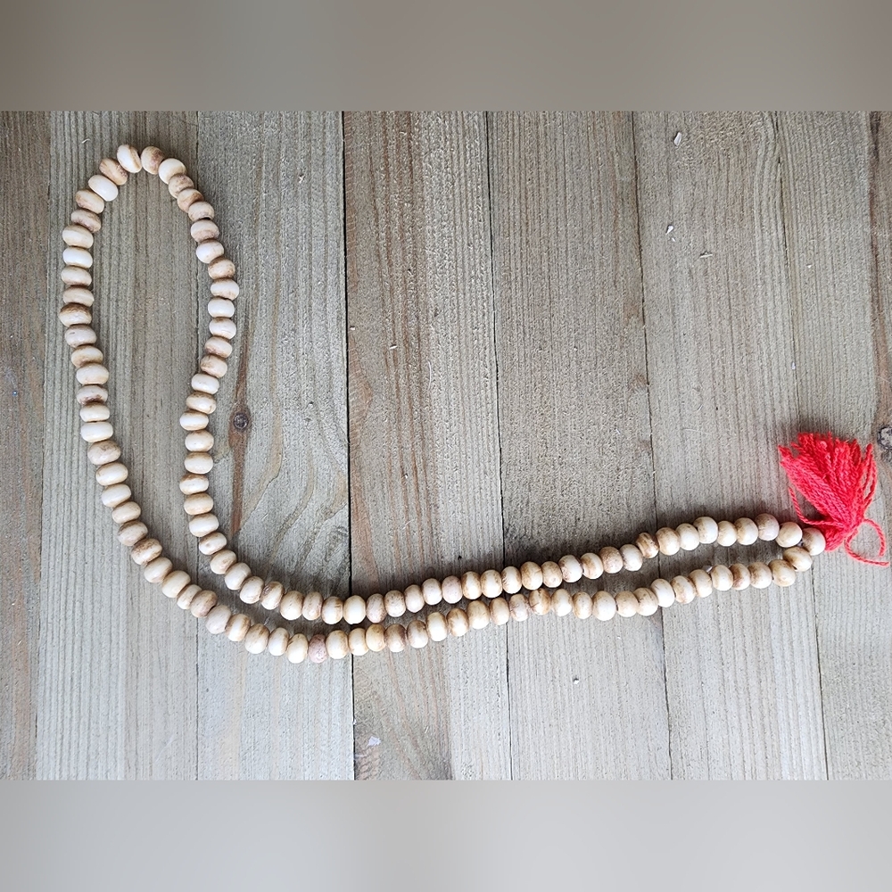 Water Buffalo Bone Mala Necklace